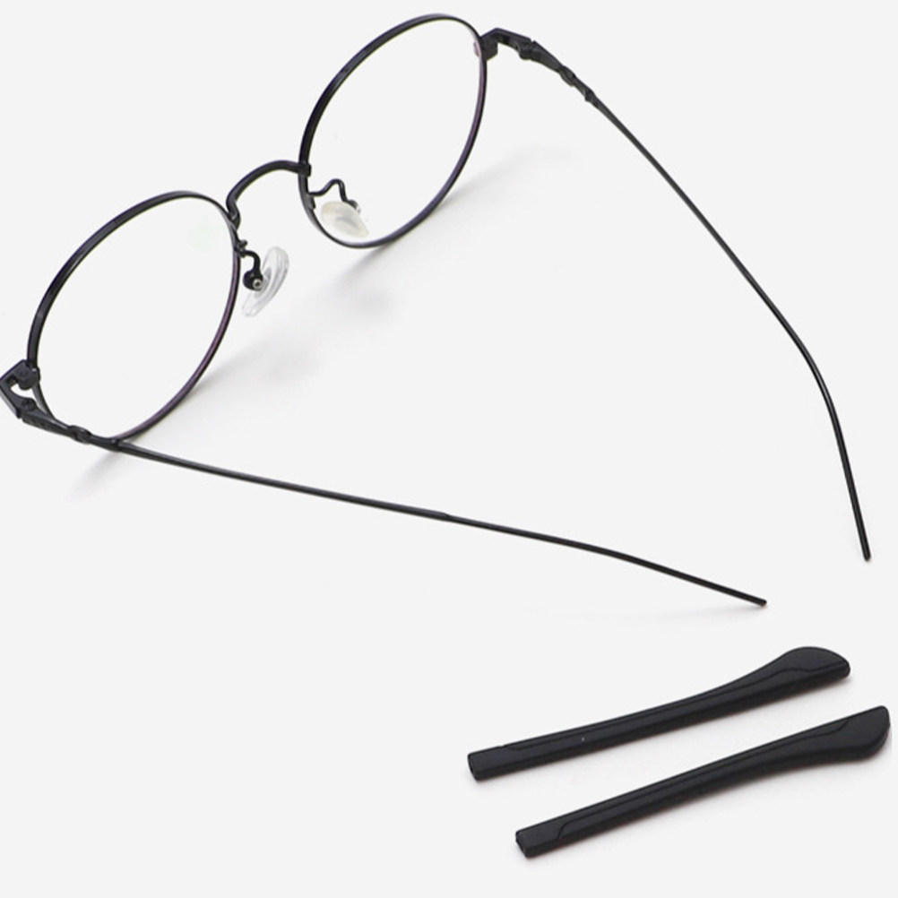 Silicone Ear Tip Replacement - 20個入り滑り止めメガネ脚カバー シリコン製交換可能なテンプルチップスリーブ メガネ耳かけグリップ アイウェアアクセサリー