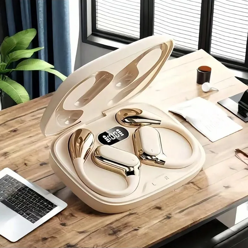 Sports Earphone Hook - オリジナルQ11シリコン製耳掛け式スポーツイヤホン、携帯電話用マイク、HD通話、ENCノイズリダクション、ワイヤレスBluetooth