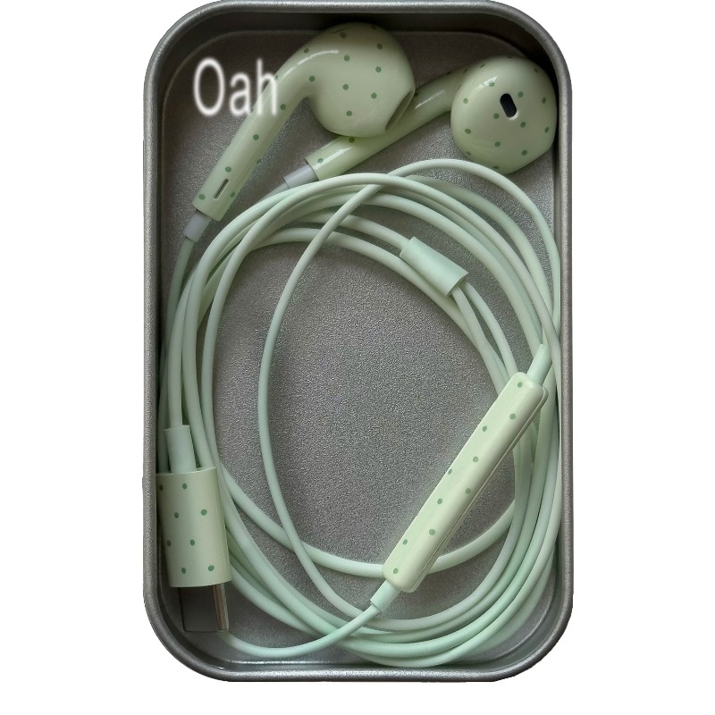 Oah ポルカドット有線イヤホン ABS 素材 Type-C - Usb C Earphone のレビューと価格