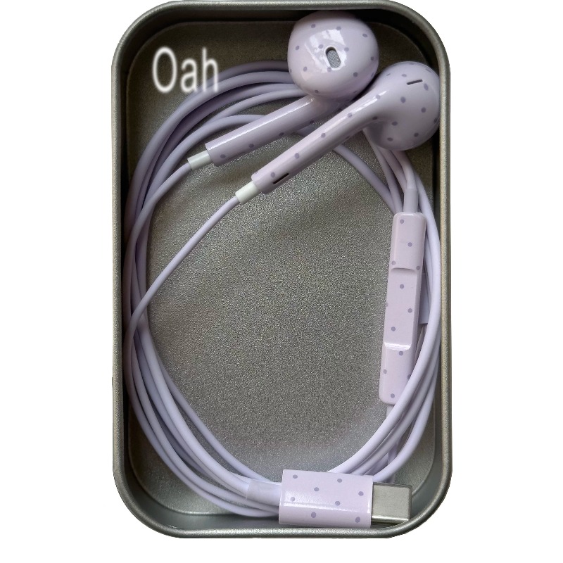 Oah ポルカドット有線イヤホン ABS 素材 Type-C - Usb C Earphone のレビューと価格