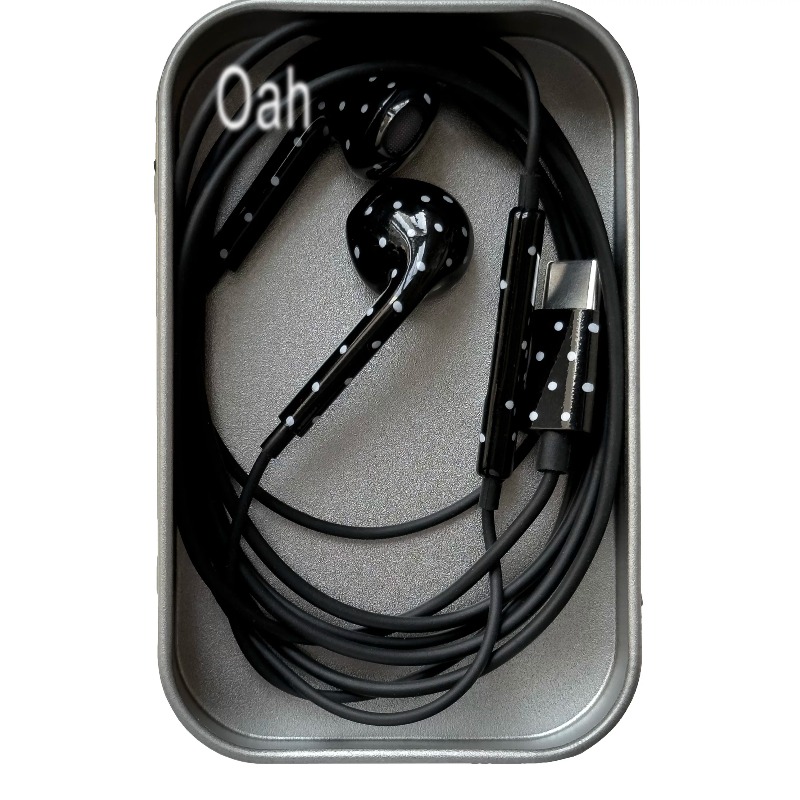 Oah ポルカドット有線イヤホン ABS 素材 Type-C - Usb C Earphone のレビューと価格